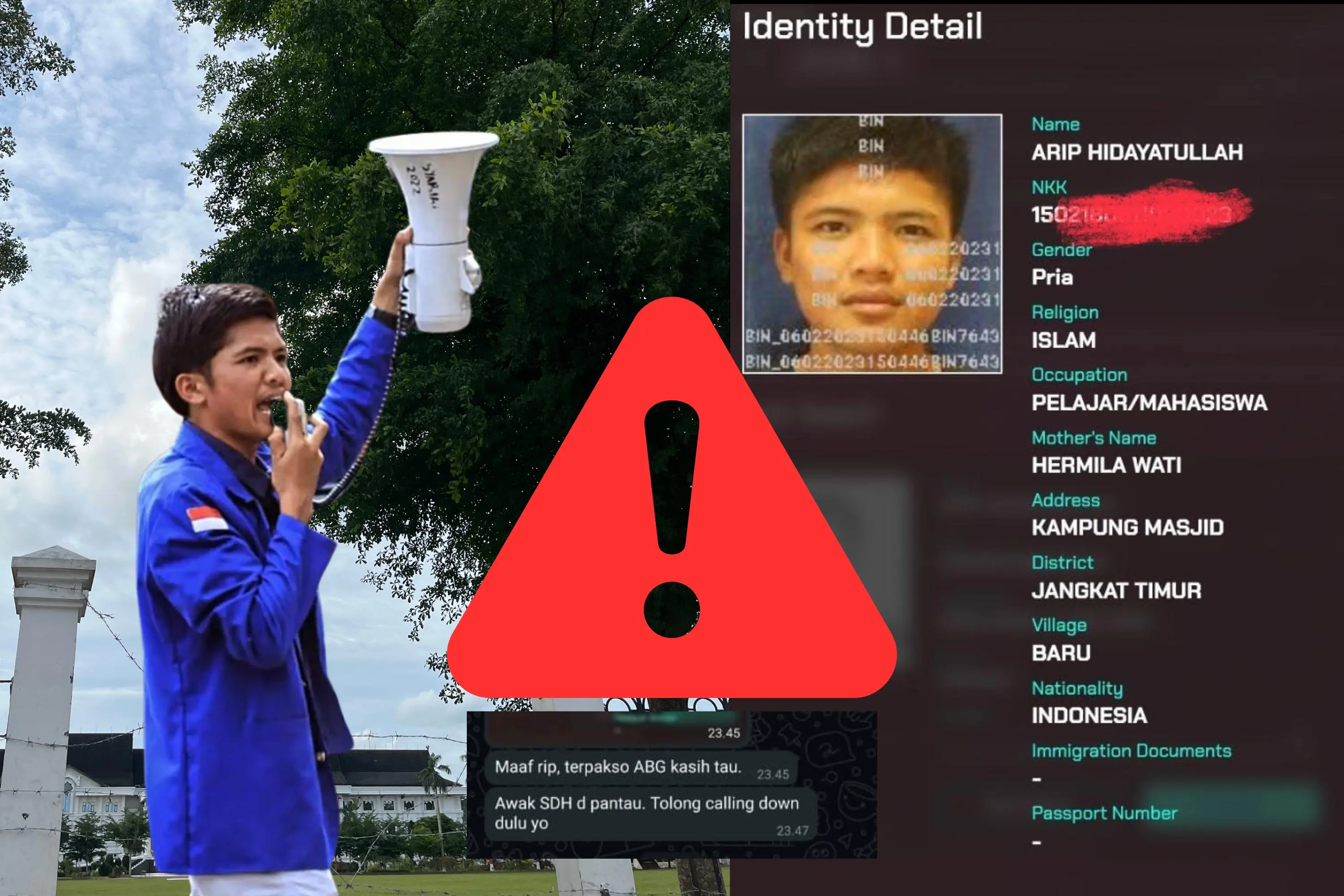 Kelompok Aktivis Jambi Menggelar Mimbar Bebas di Depan Kantor Gubernur Jambi