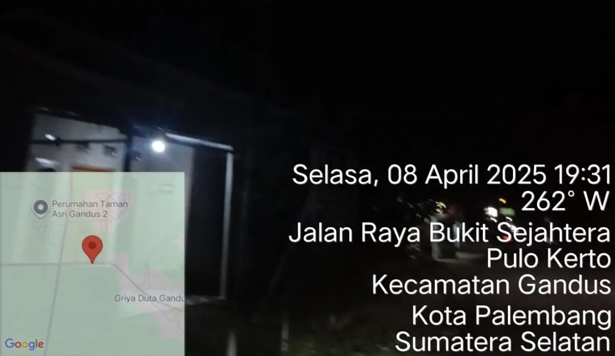 Warga Resah, Lampu Jalan di Kawasan Gandus Padam Berbulan-Bulan
