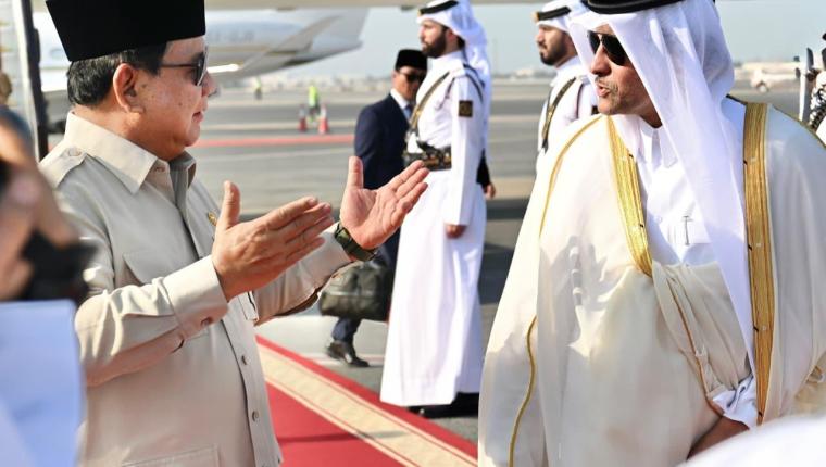 Prabowo Gelar Pertemuan dengan Emir Qatar di Doha Pasca Serangan Israel