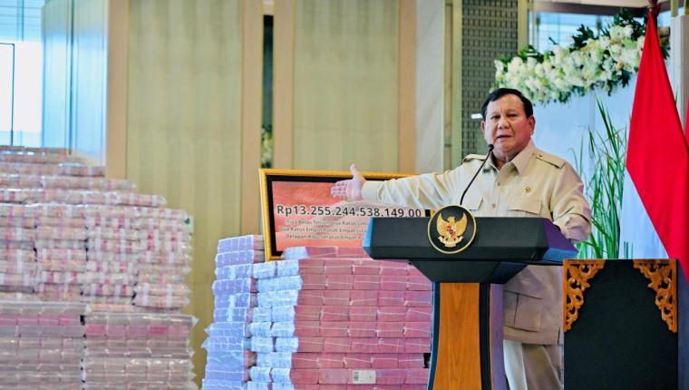 Presiden Prabowo tegaskan hasil penegakan hukum harus kembali untuk kesejahteraan rakyat