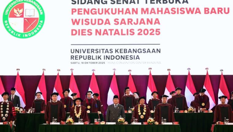 Presiden Prabowo hadiri Sidang Senat Terbuka dan Dies Natalis UKRI 2025
