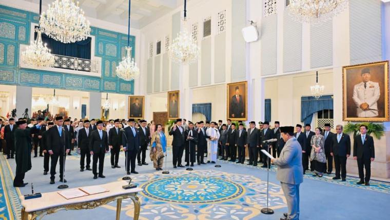 Presiden Prabowo lantik duta besar luar biasa dan wakil duta besar RI untuk negara sahabat