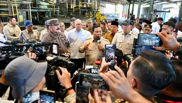 Presiden Prabowo saksikan langsung penyerahan aset rampasan negara kepada PT Timah
