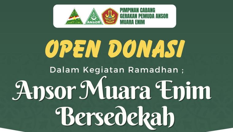 GP Ansor Muara Enim Luncurkan Program Berbagi di Bulan Suci Ramadhan