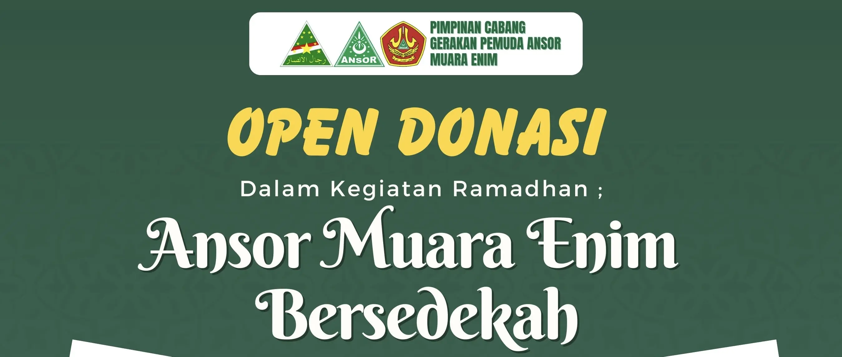 GP Ansor Muara Enim Luncurkan Program Berbagi di Bulan Suci Ramadhan