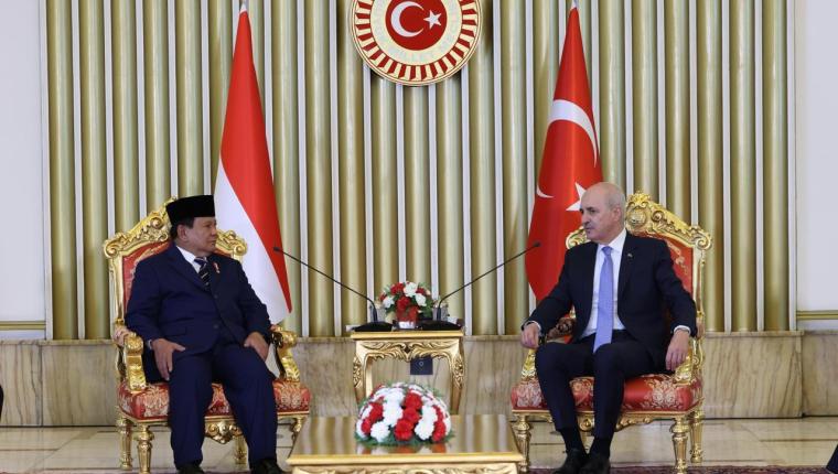Presiden Prabowo Bertemu Ketua Parlemen Turki Numan Kurtulmuş di Ankara