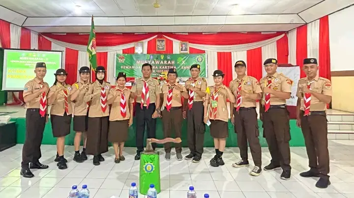 Nadia Natarang Sang Srikandi Gudep 04.055-04.056 Pangkalan SMA Negeri 2 Bitung, Terpilih Menjadi Ketua Dewan Saka Wira Kartika-Santiago Kodim 1310/Bitung Periode 2025-2027