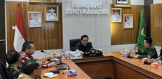 Bupati Muara Enim Terima Audiensi Hima Muara Enim, Dukung Pelantikan Pengurus Baru 2025–2027