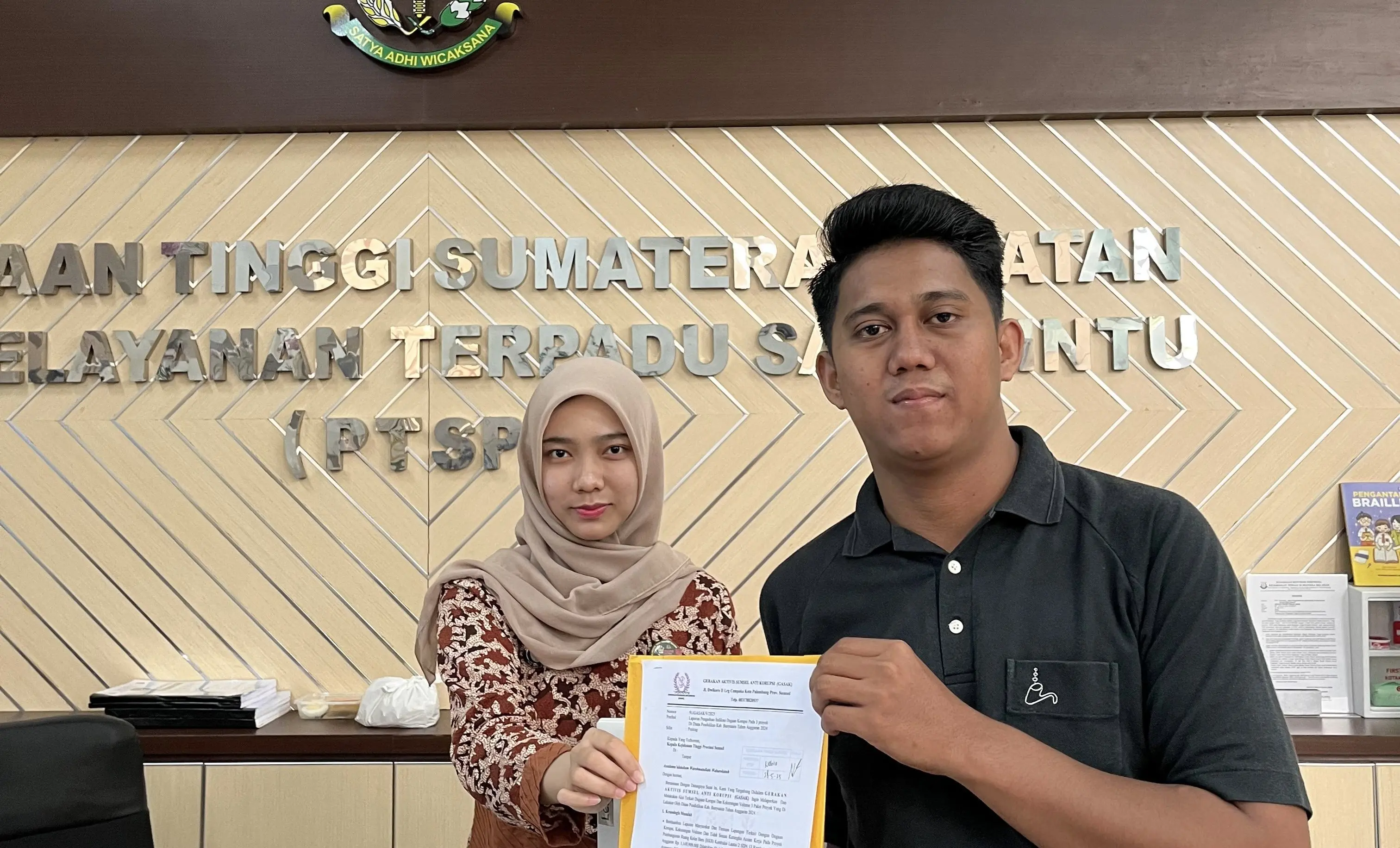 GASAK Laporkan Dugaan Korupsi Proyek Dinas Pendidikan Banyuasin