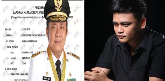 LHKPN Diduga Tak Jujur Dalam, Andi Leo : Gubernur Herman Deru Berpotensi Dimakzulkan