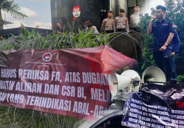 GAASS : Aksi di KPK Bongkar Mafia CSR Bank BI, yang diduga Melibatkan FA DPR RI Dapil Sumsel