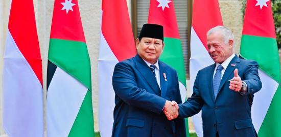 Kunjungan ke Istana Al Husseiniya, Presiden Prabowo Disambut Hangat Raja Abdullah II