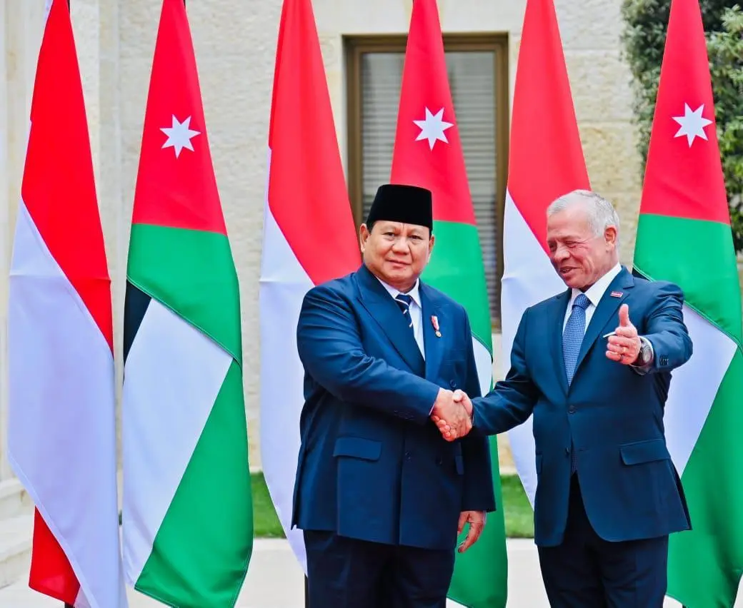 Kunjungan ke Istana Al Husseiniya, Presiden Prabowo Disambut Hangat Raja Abdullah II