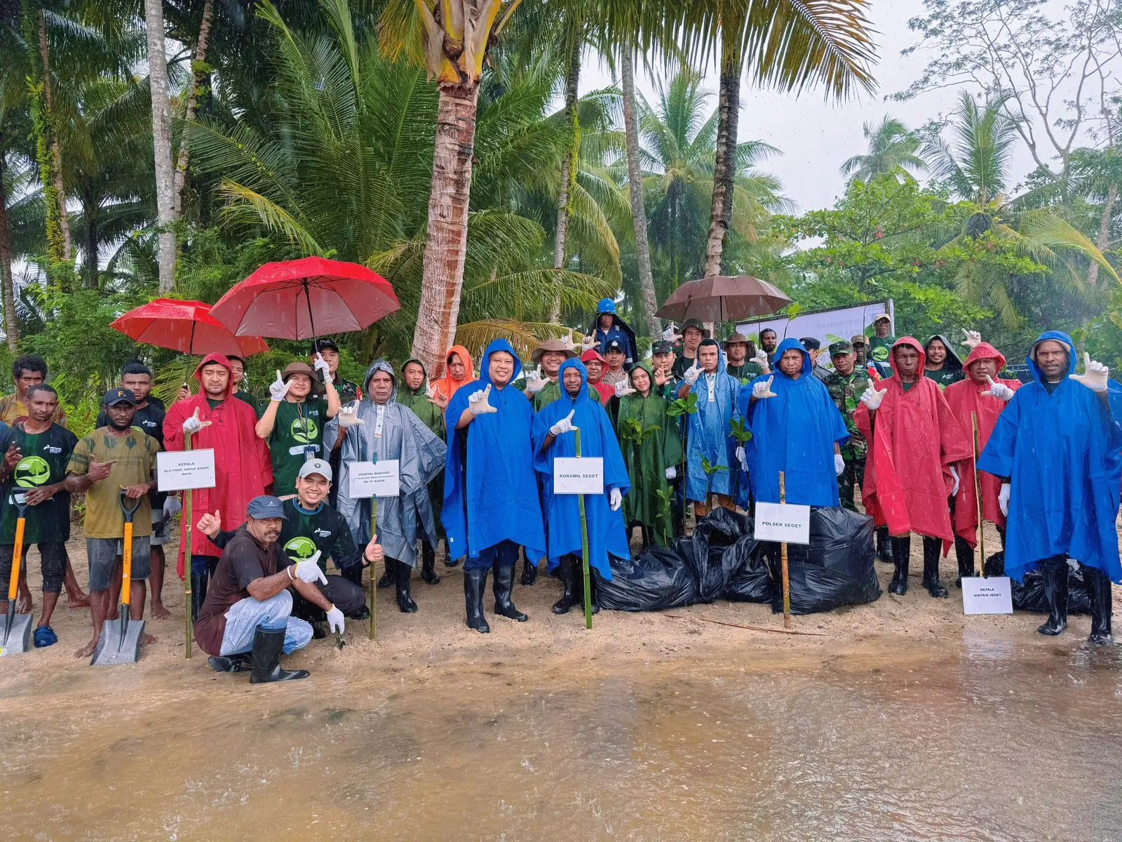 Dukung Keberlanjutan Lingkungan Hidup, Kilang Kasim Tanam 1.000 Pohon Mangrove dan Bersih-Bersih Pantai Wawenagu