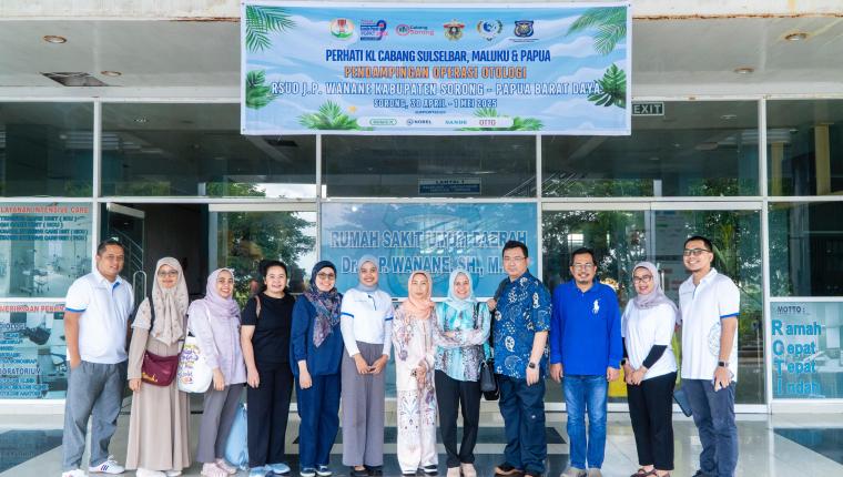 Dukungan PT Advance Medicare Corpora Wujudkan Pelayanan Medis THT di Sorong Papua