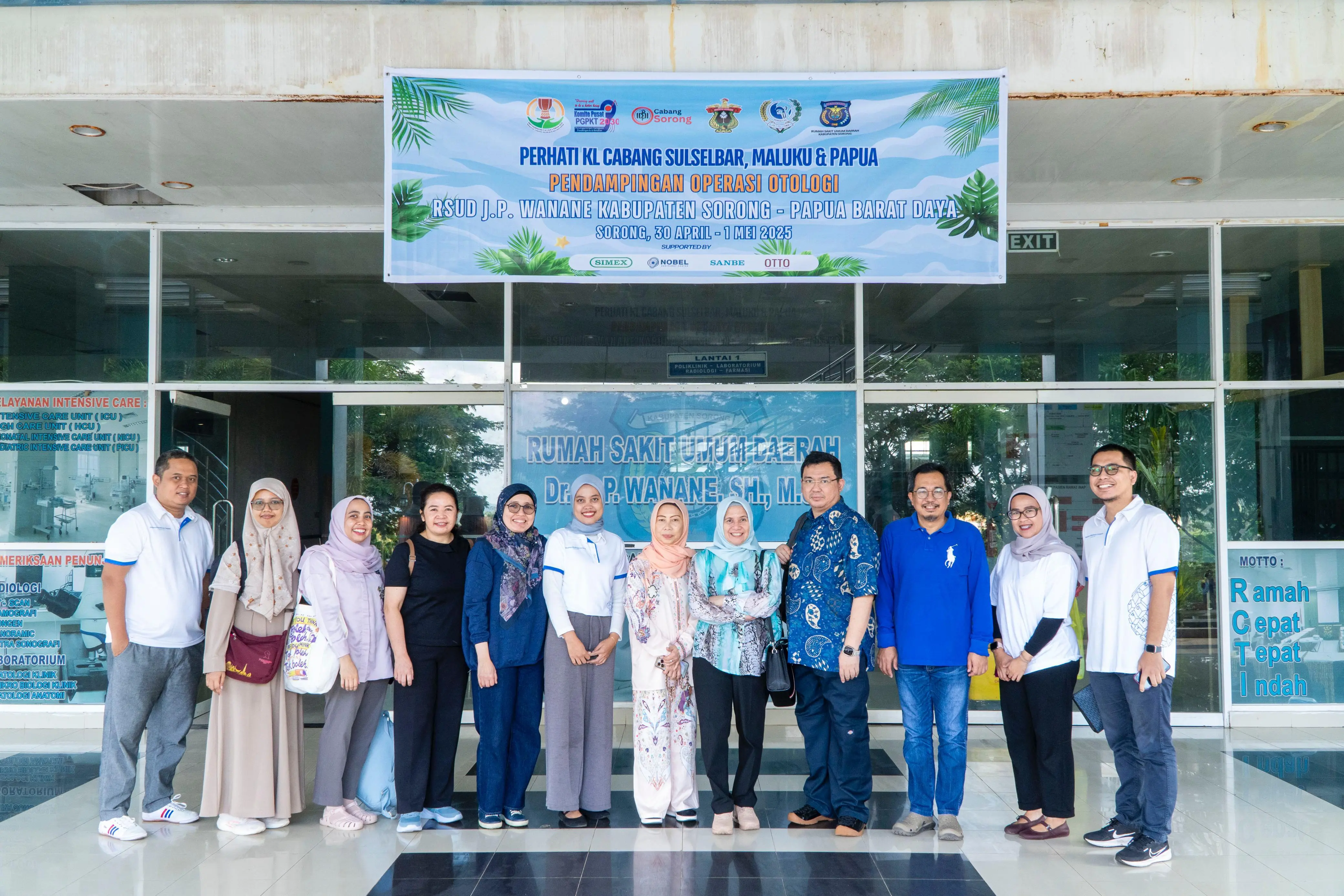 Dukungan PT Advance Medicare Corpora Wujudkan Pelayanan Medis THT di Sorong Papua