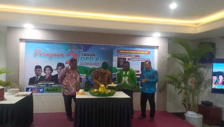 Peringati 21 Tahun Kiprah DPD RI, Gubernur Elisa Kambu Harapkan Perkuat Kolaborasi