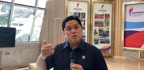 Erick Thohir Bungkam Soal Pelatih Baru Timnas Indonesia: “Saya di Sini Sebagai Menpora”