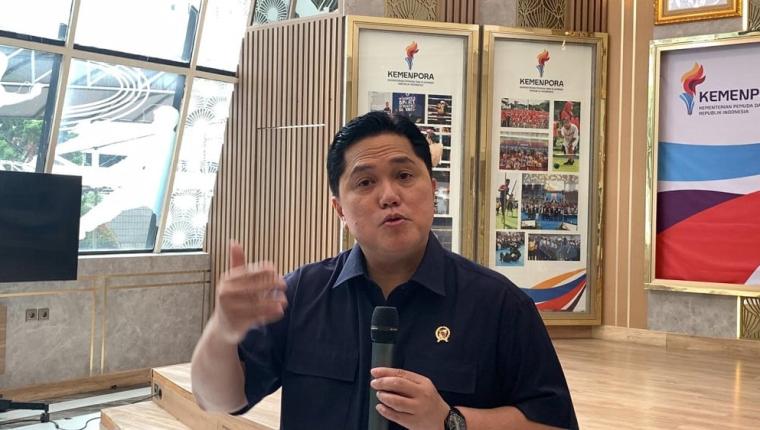 Erick Thohir Bungkam Soal Pelatih Baru Timnas Indonesia: “Saya di Sini Sebagai Menpora”