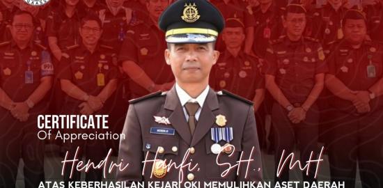 Pulihkan Aset Pemkab OKI, Andi Leo: Kejari Layak Diapresiasi