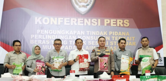 Satgas Pangan Ungkap Tiga Produsen Beras Diduga Langgar Standar Mutu