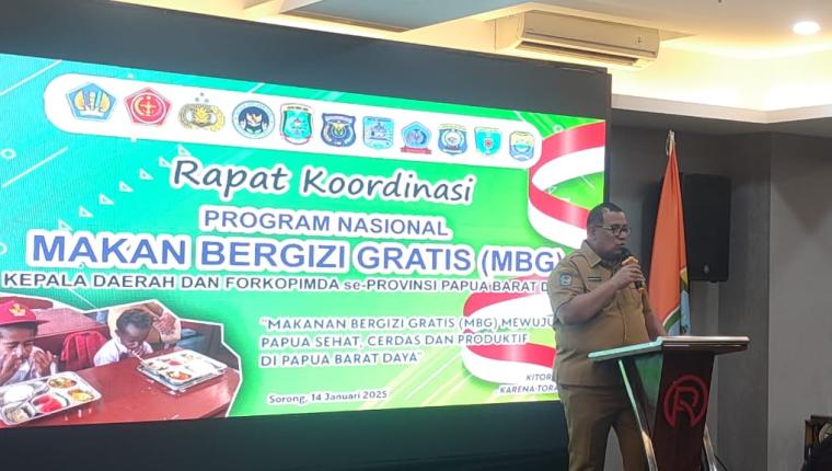 Rakor Program Nasional Makanan Bergizi Gratis (MBG) Di Papua Barat Daya Lahirkan 6 Poin Kesepakatan