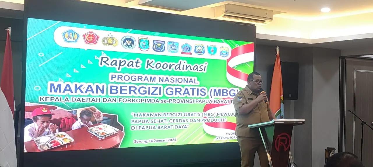 Rakor Program Nasional Makanan Bergizi Gratis (MBG) Di Papua Barat Daya Lahirkan 6 Poin Kesepakatan