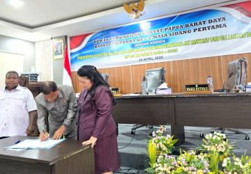 Dewan Perwakilan Rakyat Papua Barat Daya Tetapkan Alat Kelengkapan Dewan 2024 - 2029