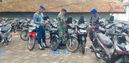 Lanal Banten Amankan 53 Unit Kendaraan Motor Bodong