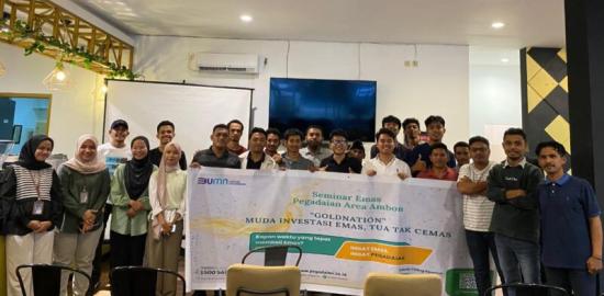 IMM Cabang Ambon Kolaborasi Bersama PT.Pegadaian Ambon, Dukung Investasi Emas Bagi Anak Muda