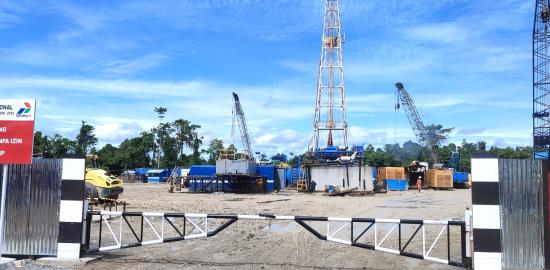 Upaya Pemenuhan Target Lifting Migas, Pertamina EP Papua Field Tajak Sumur Eksplorasi BITANGUR (BIT)-001