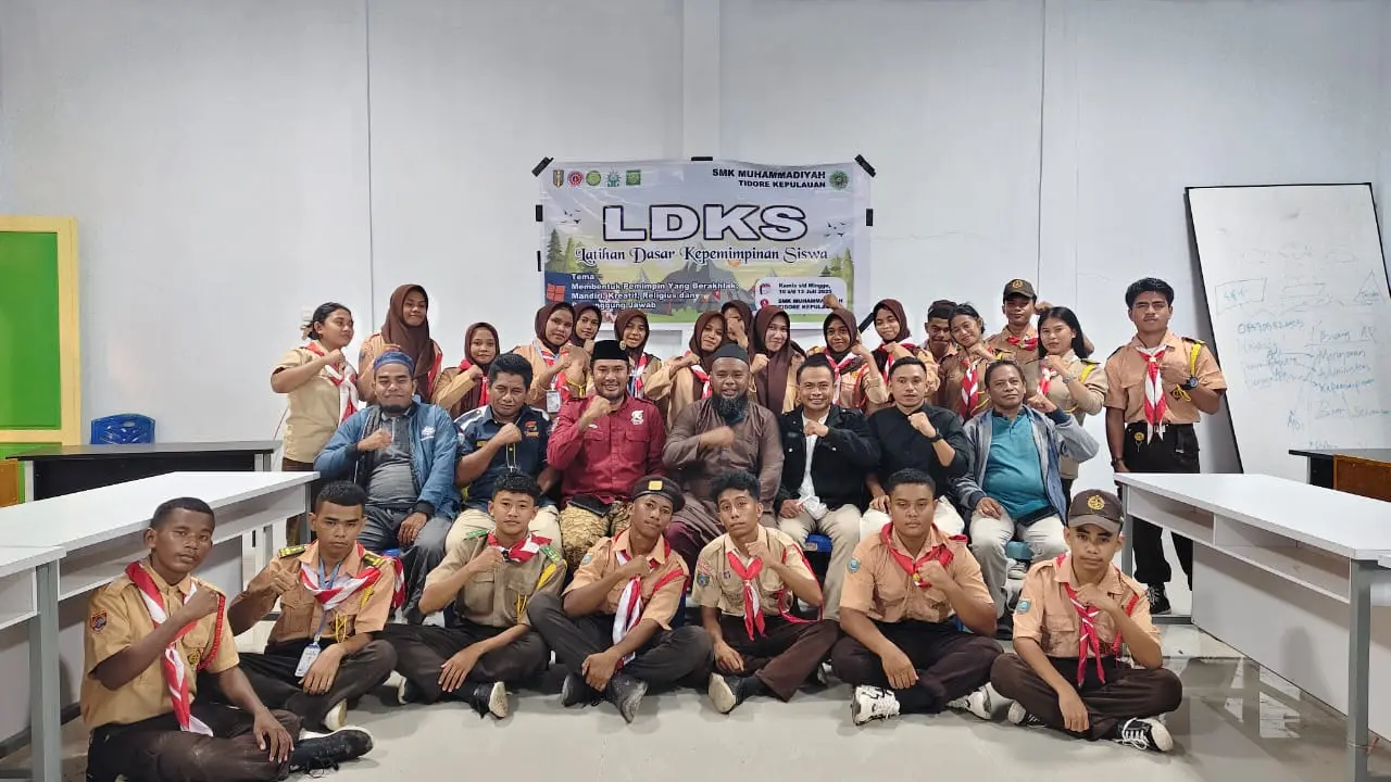 SMK Muhammadiyah Tidore Kepulauan Sukses Gelar Latihan Dasar Kepemimpinan Siswa (LDKS)