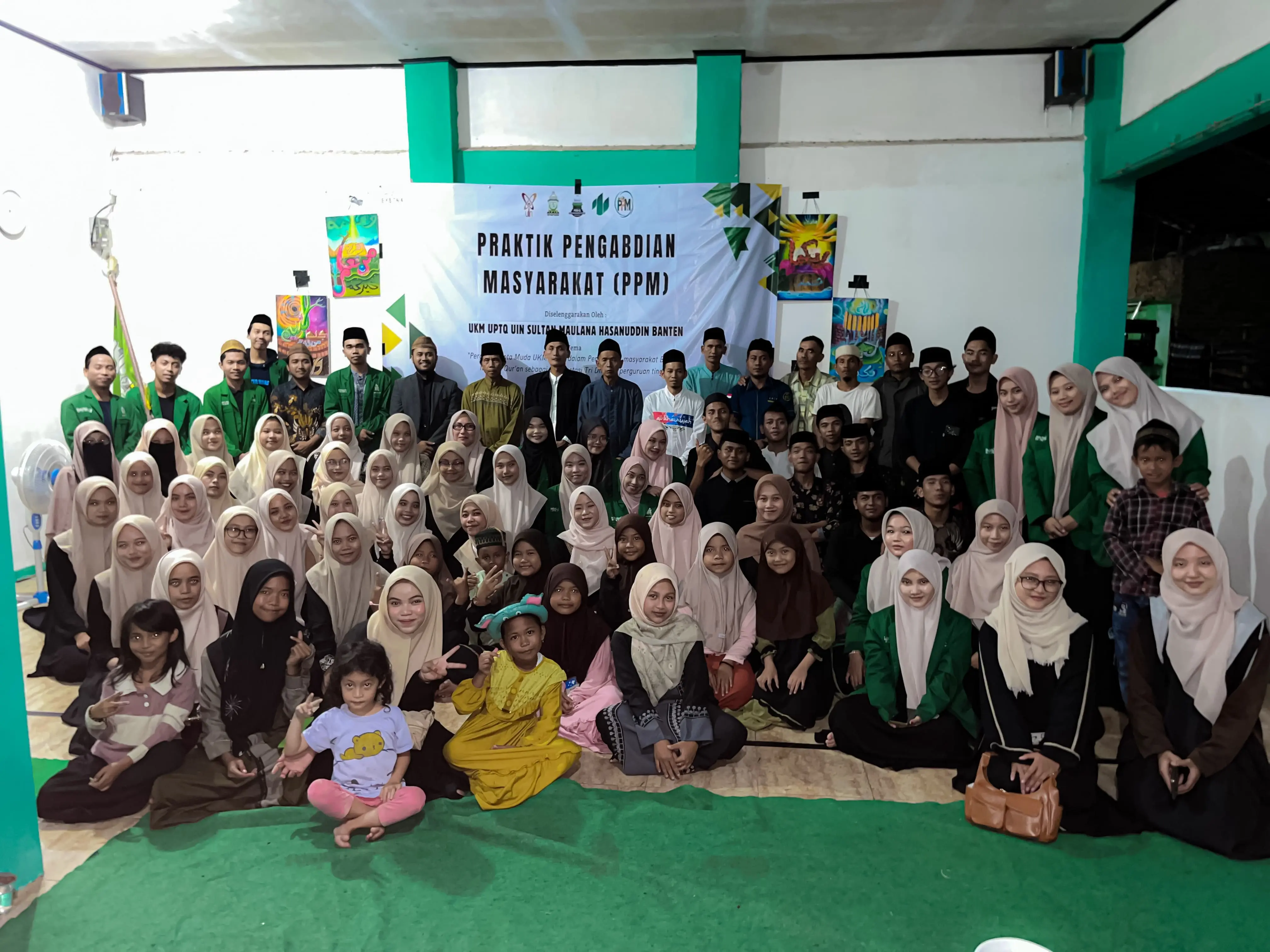 UKM UPTQ UIN SMH BANTEN Gelar Praktik Pengabdian Masyarakat : Dengan Al Qur'an kami Mengabdi, Bersama Umat Kami Beraksi