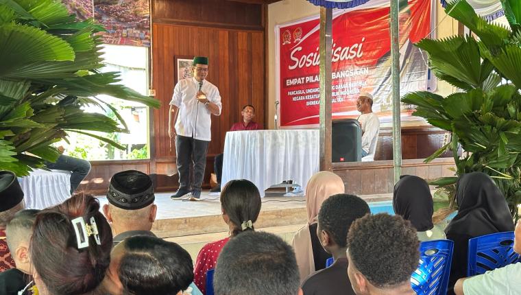 Reses Anggota DPD RI Dapil Papua Barat Daya H. Hartono, Sosialisasikan 4 Pilar Kebangsaan