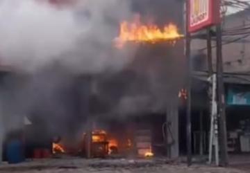 Terjadi Kebakaran Ruko Laundry Ciledug