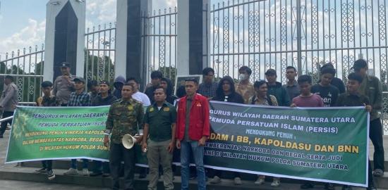 PW Pemuda PERSIS Sumut Apresiasi Kinerja Polda Sumut, Dalam Pemberantasan Narkoba, Begal, dan Judi Online