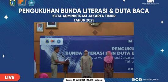Wali Kota Jakarta Timur Kukuhkan Bunda Literasi dan Duta Baca 2025