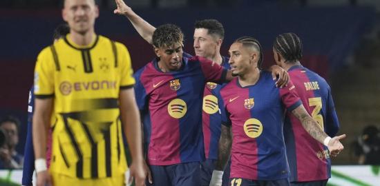 Barcelona Bungkam Borussia Dortmund di Leg Pertama Perempat Final Liga Champions