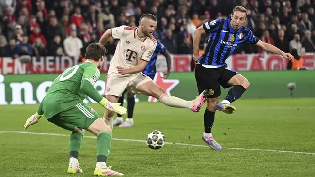 Inter Milan Tumbangkan Bayern Munchen 2-1 di Allianz Arena, Lautaro Bersinar