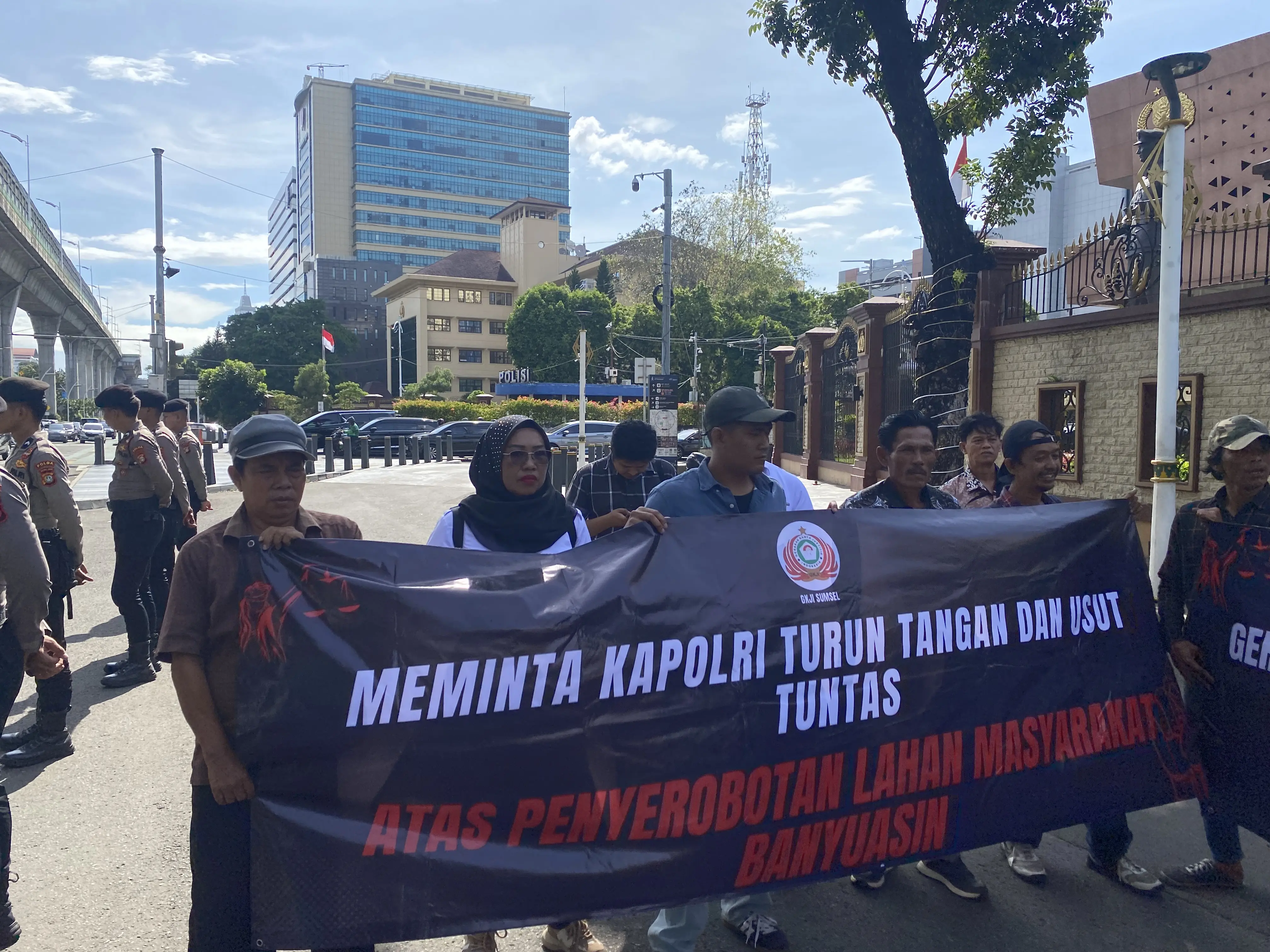 GKJI Sumsel Gelar Aksi di Mabes Polri, Desak Pengusutan Dugaan Penyerobotan Lahan di Banyuasin
