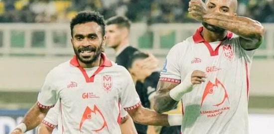 Malut United Tumbangkan Dewa United 3-1 di Banten International Stadium
