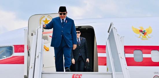 Lanjutkan Lawatan di Turki, Presiden Prabowo Tiba di Antalya