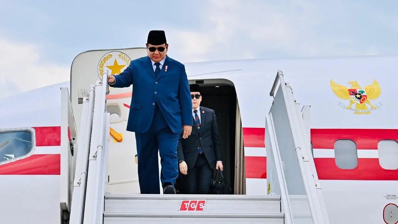 Lanjutkan Lawatan di Turki, Presiden Prabowo Tiba di Antalya