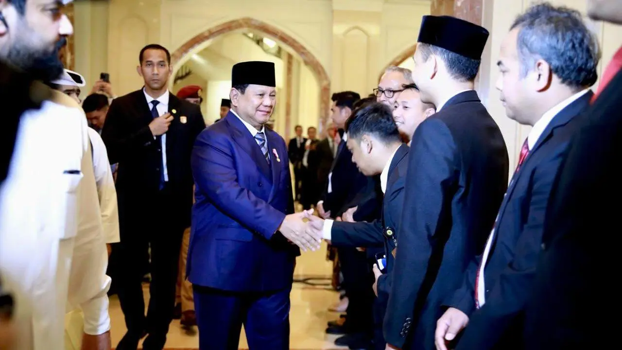 WNI di Qatar Sambut Kedatangan Presiden Prabowo