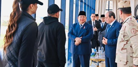 Presiden Prabowo dan Presiden El-Sisi Sambangi Akmil Mesir