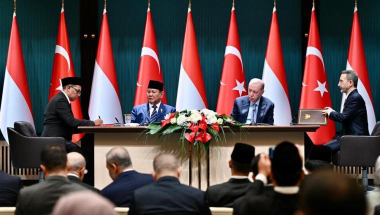 Presiden Prabowo dan Presiden Erdoğan Saksikan Penandatanganan Sejumlah MoU Strategis di Ankara