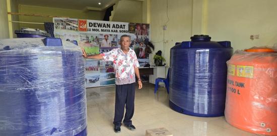 Impian Miliki Fasilitas Air Bersih di Salawati Selatan Terwujud Berkat Bantuan Presiden Prabowo Subianto