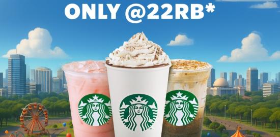 Rayakan HUT Jakarta ke-498, Starbucks Hadirkan Promo 3 Tall Rp66.000!