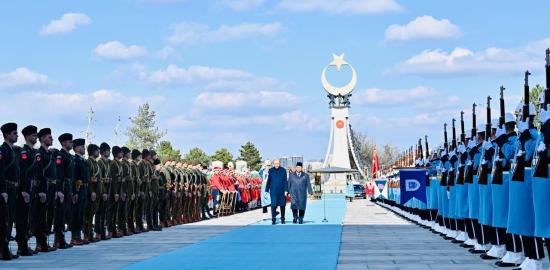 Upacara Meriah dan Penuh Kehormatan Sambut Presiden Prabowo di Istana Kepresidenan Turki