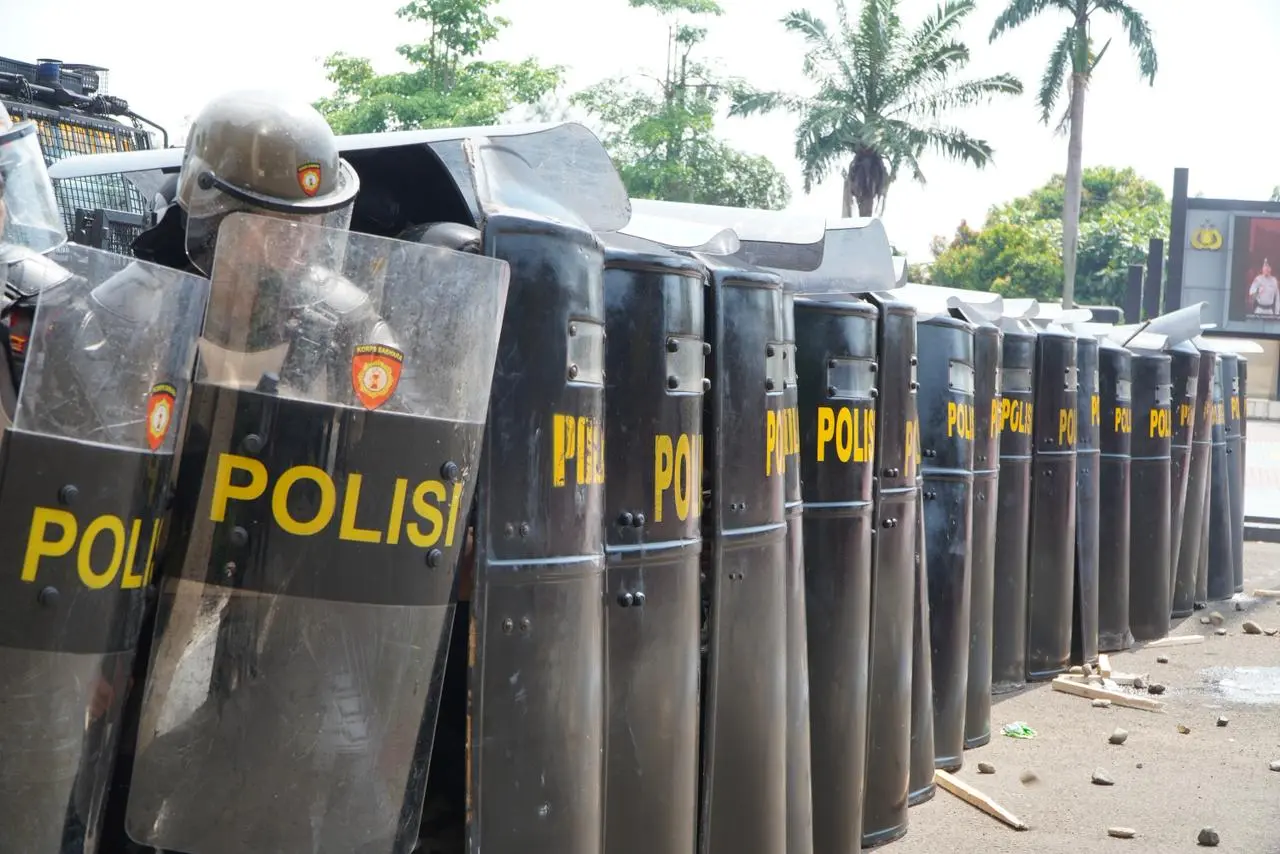 Ditsamapta Polda Banten Gelar Simulasi Penanganan Unjuk Rasa, Tingkatkan Kesiapsiagaan Personel